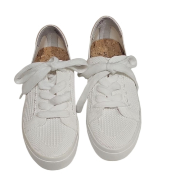 LUCKY BRAND Women's Talena Knit Lace-Up Sneakers EUC Sz 6 - Picture 5 of 14